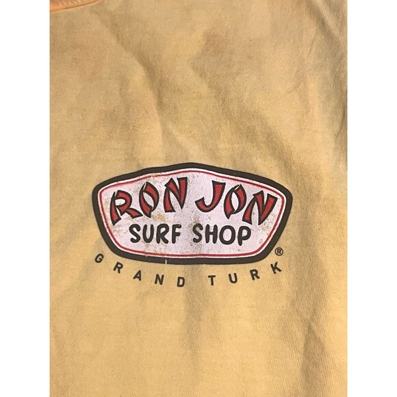 Ron Jon Surf Shop Grand Turk Tank Top Unisex Yellow Comfort Colors Medium Shirt - Picture 6 of 9